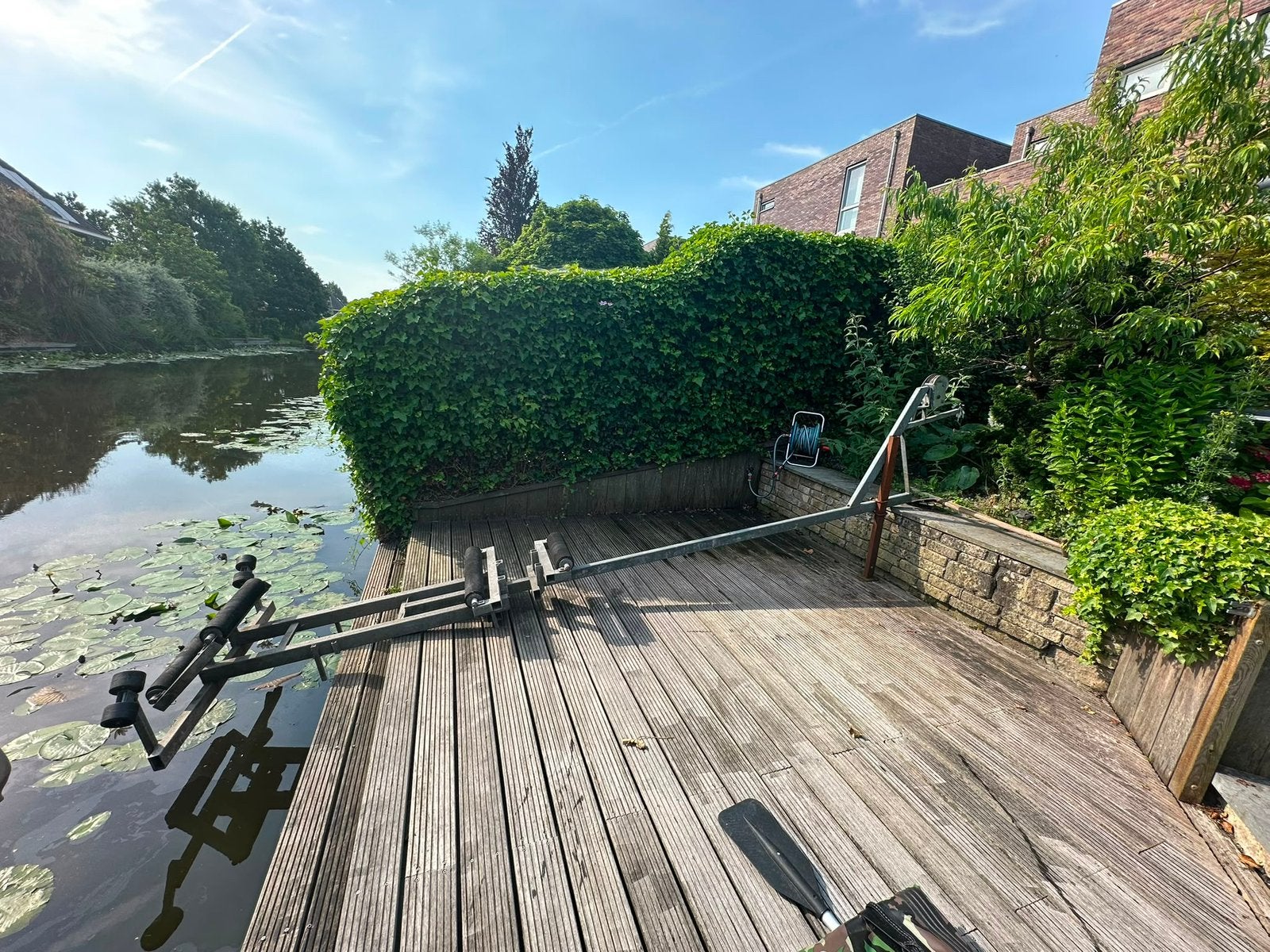 Stevige bootlift / steigertrailer met lier, Ophalen, Gebruikt