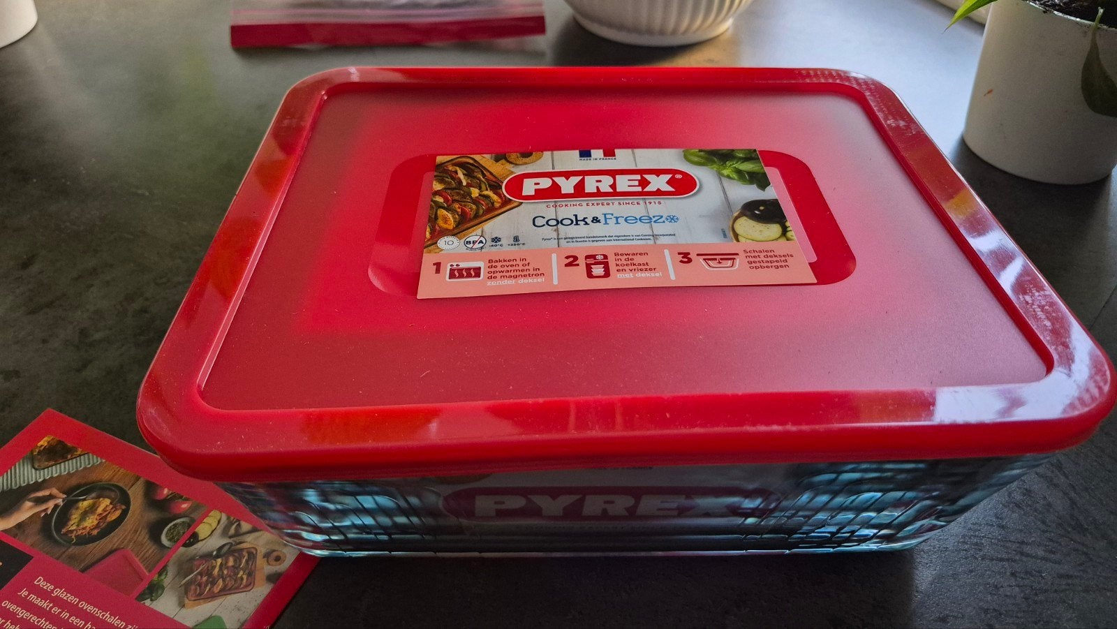 4 pyrex oven/vriezer schalen, Ophalen, Nieuw