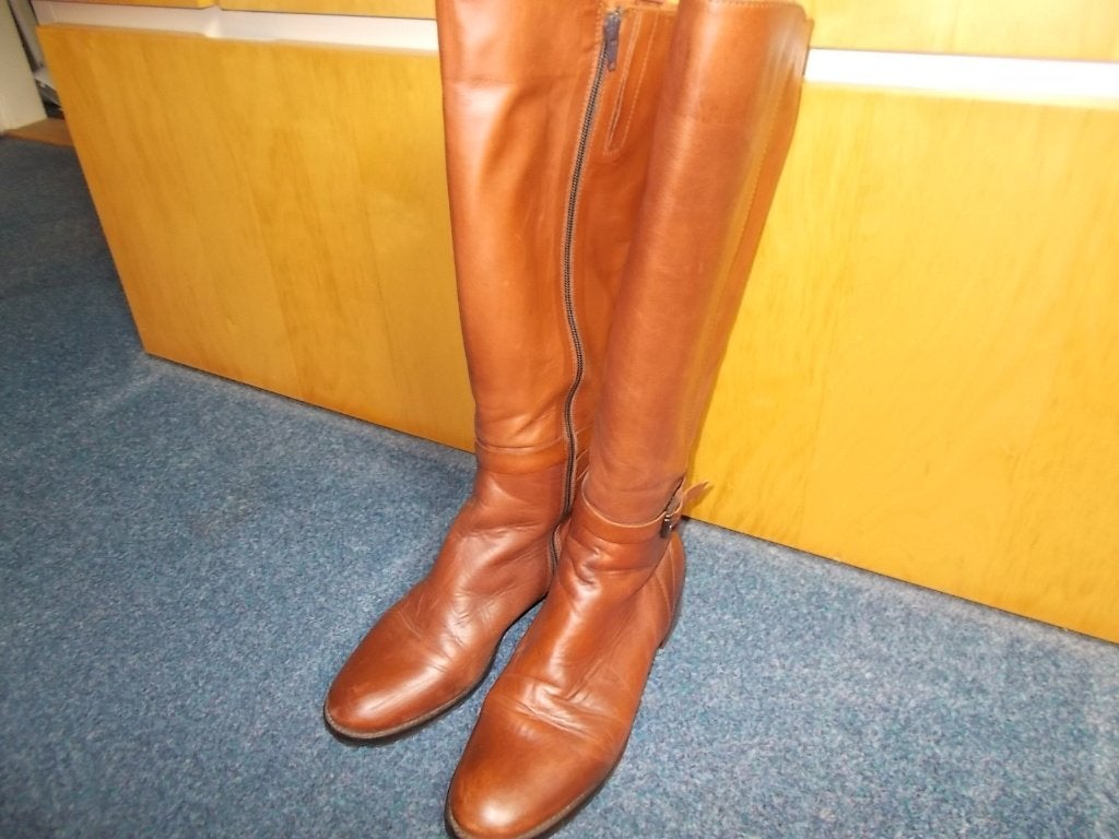 Ambachtelijke cognac Italiaanse Maripé laarzen, maat 39, Kleding | Dames, Hoge laarzen, Bruin, Ophalen of Verzenden, Zo goed als nieuw