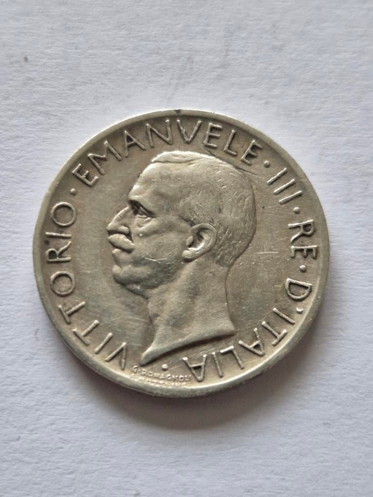 5 lire Italië zilver 1927r, Verzenden, Italië, Zilver