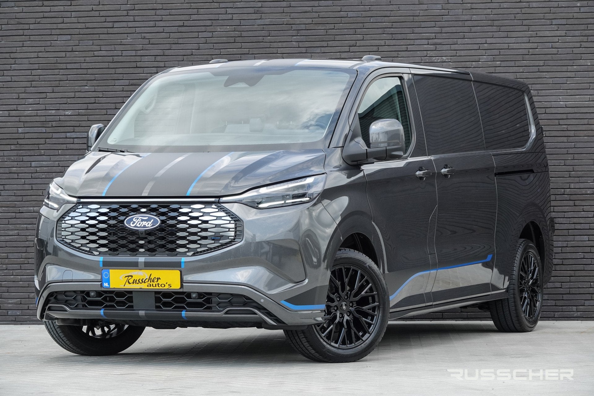 Ford E-Transit Custom L2H1 218Pk Aut. | Nieuwe 71Kwh Accu |, Auto's, Bestelauto's, Bedrijf, Te koop, 360° camera, ABS, Achteruitrijcamera