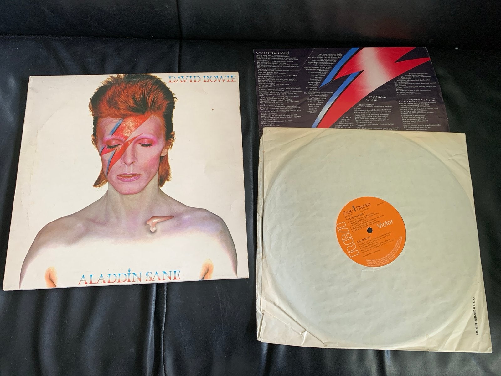 David Bowie - Aladdin Sane LP 1973 UK, LP, Rock, Originele persing, Ophalen of Verzenden