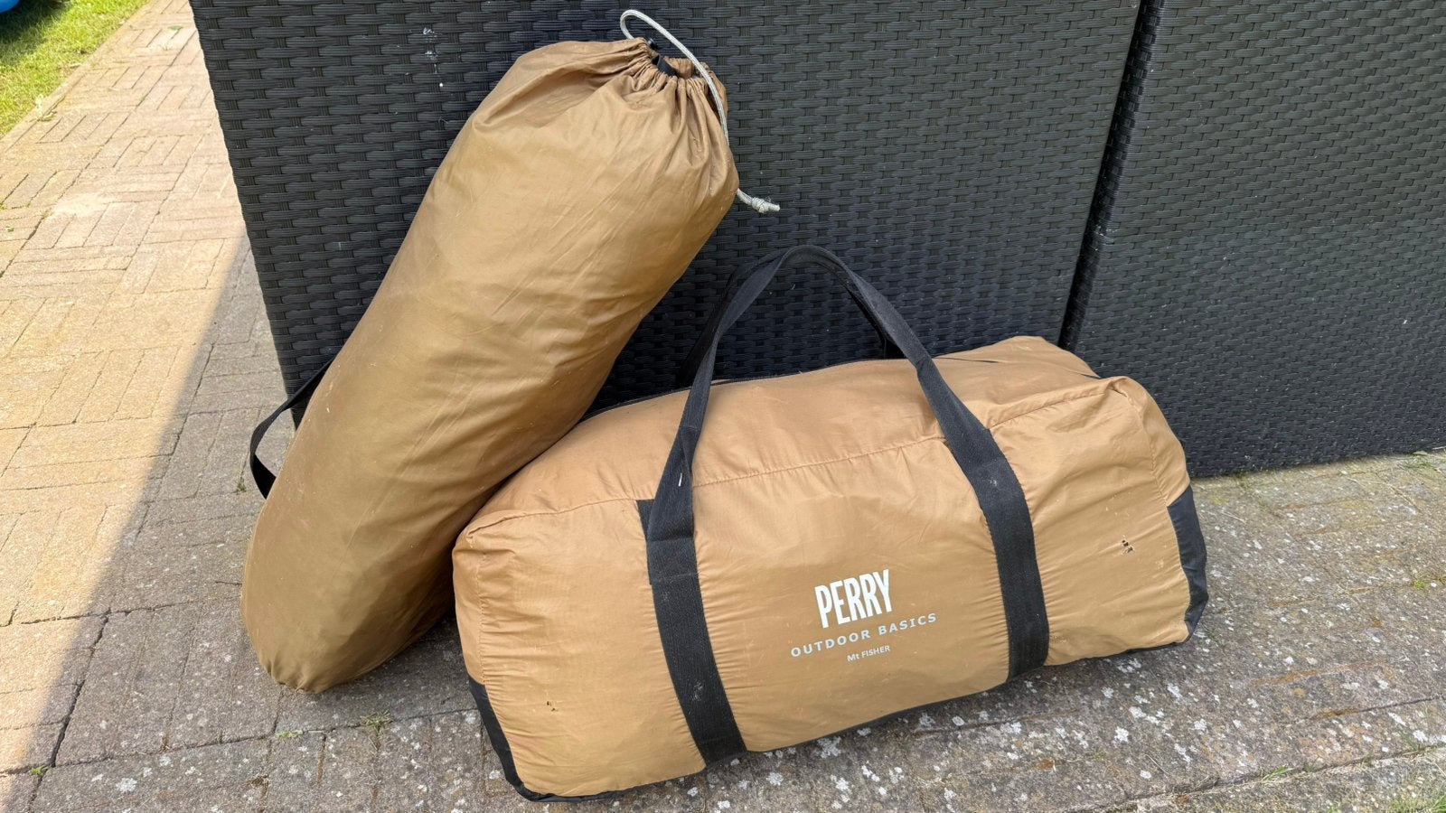 Perry tent met luifel, Caravans en Kamperen, Ophalen, Gebruikt, Tot en met 4