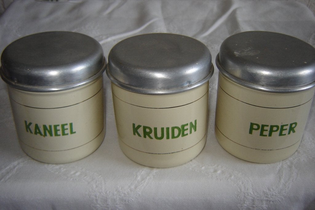 EMAILLE KRUIDEN BUSJES, Ophalen of Verzenden