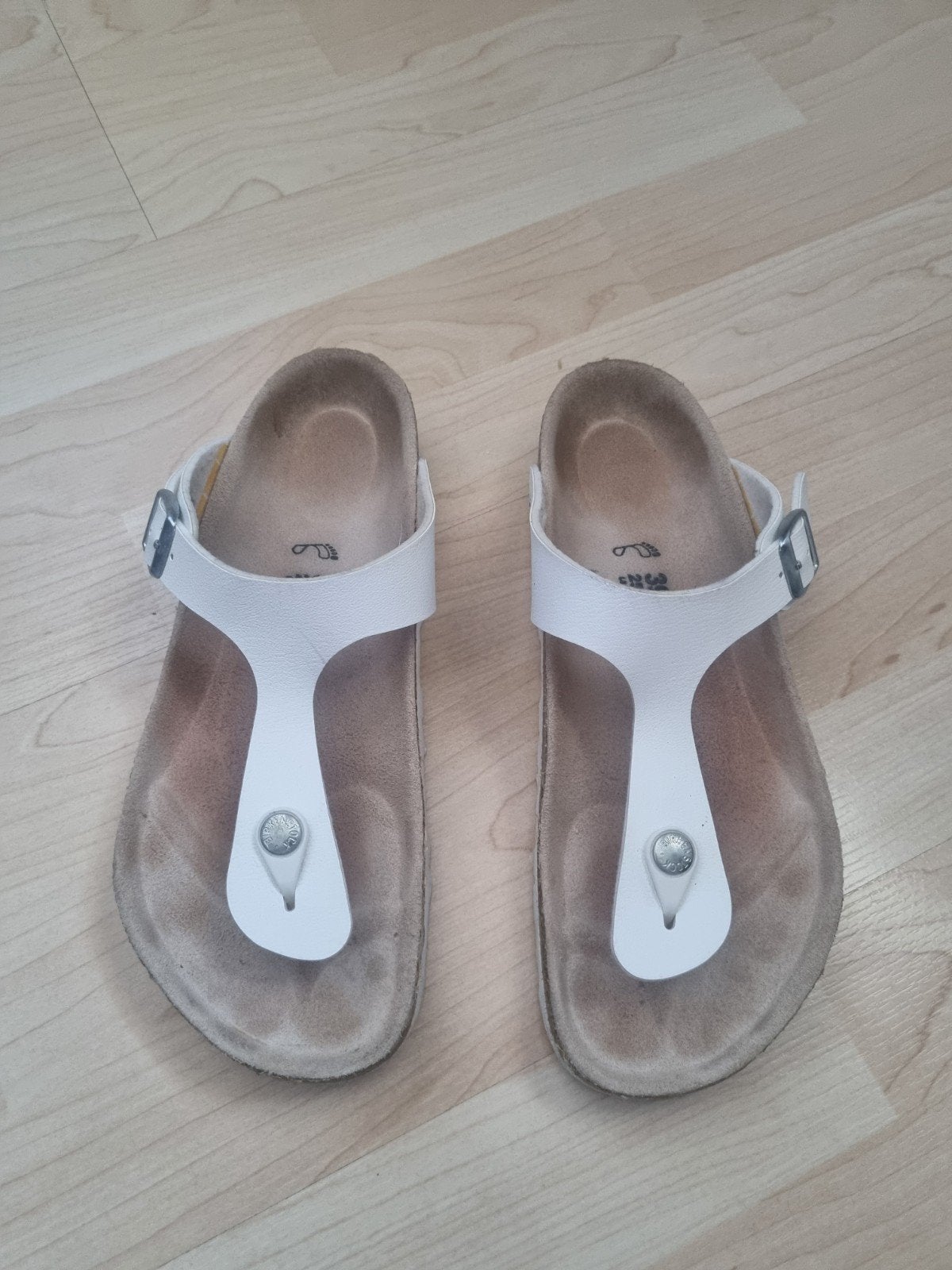 Birkenstock maat 39 ZGAN, Kleding | Dames, Schoenen, Wit, Zo goed als nieuw, Birkenstock, Sandalen of Muiltjes