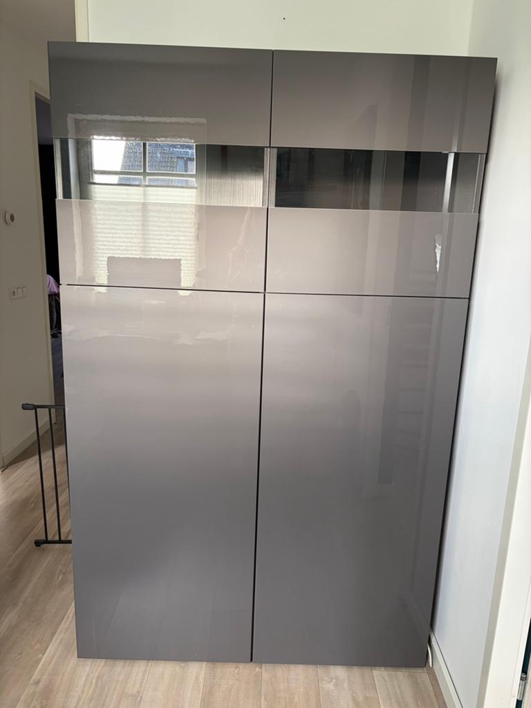 IKEA besta Kast in zeer goede staat met verlichting, Ophalen, Zo goed als nieuw, 25 tot 50 cm
