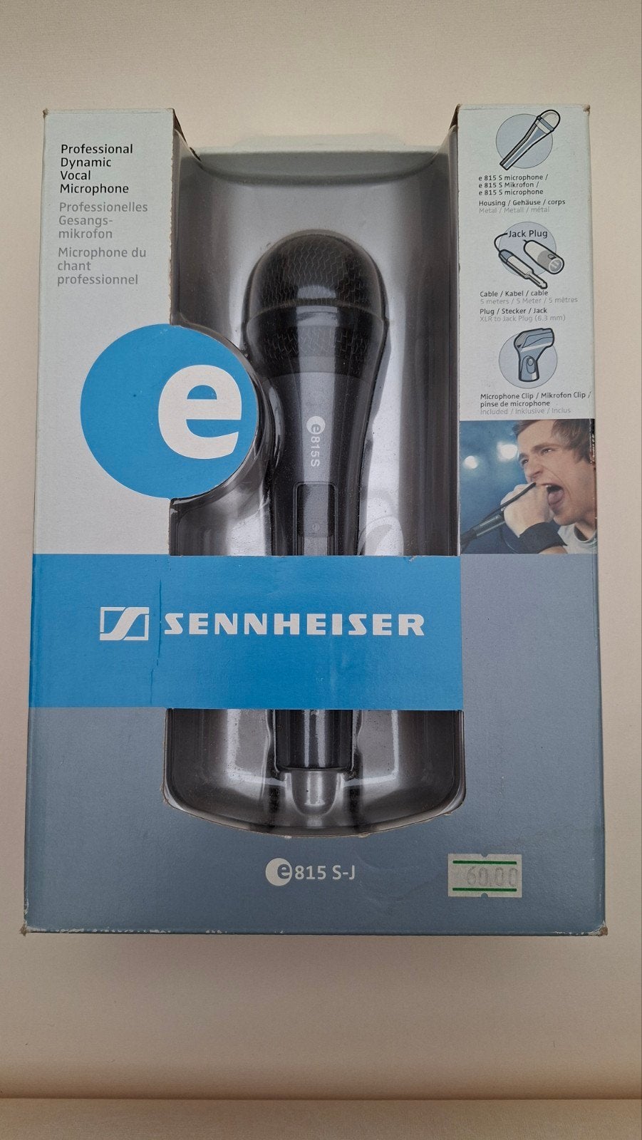 Sennheiser e815 S-J Dynamische Vocale Microfoon, Verzenden, Nieuw, Zangmicrofoon