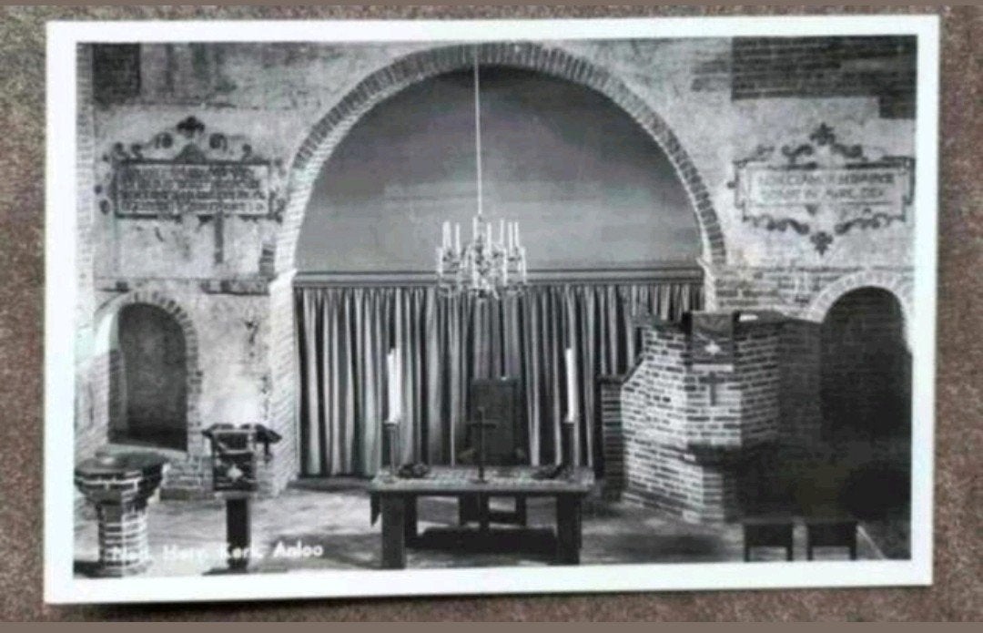 Anloo - Nederlands Hervormde Kerk (interieur Magnuskerk), Ophalen of Verzenden, 1960 tot 1980, Ongelopen, Drenthe