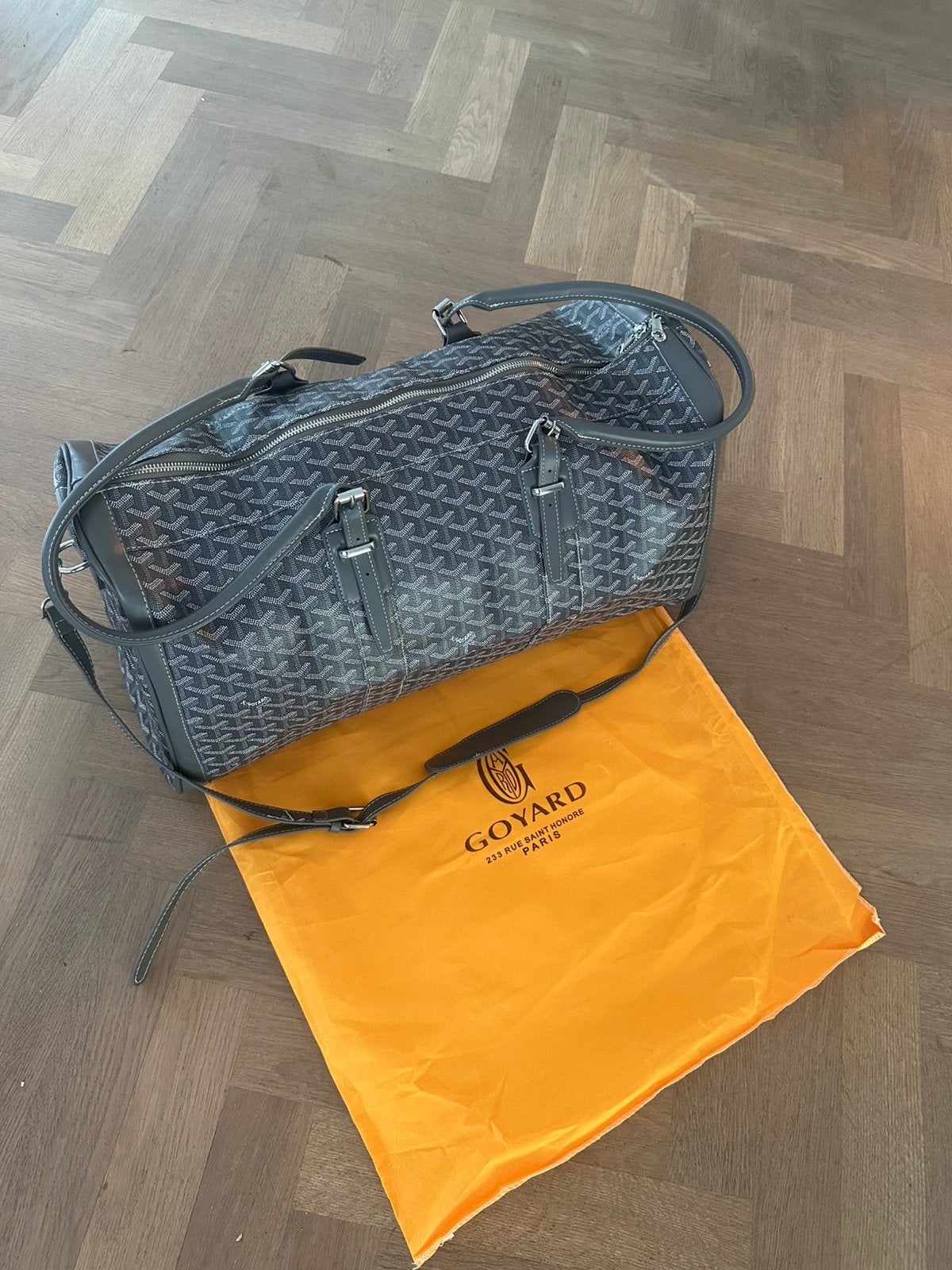 Goyard duffel bag grijs - Uitstekende kwaliteit., 40 tot 60 cm, 20 tot 30 cm, Ophalen of Verzenden, Grijs