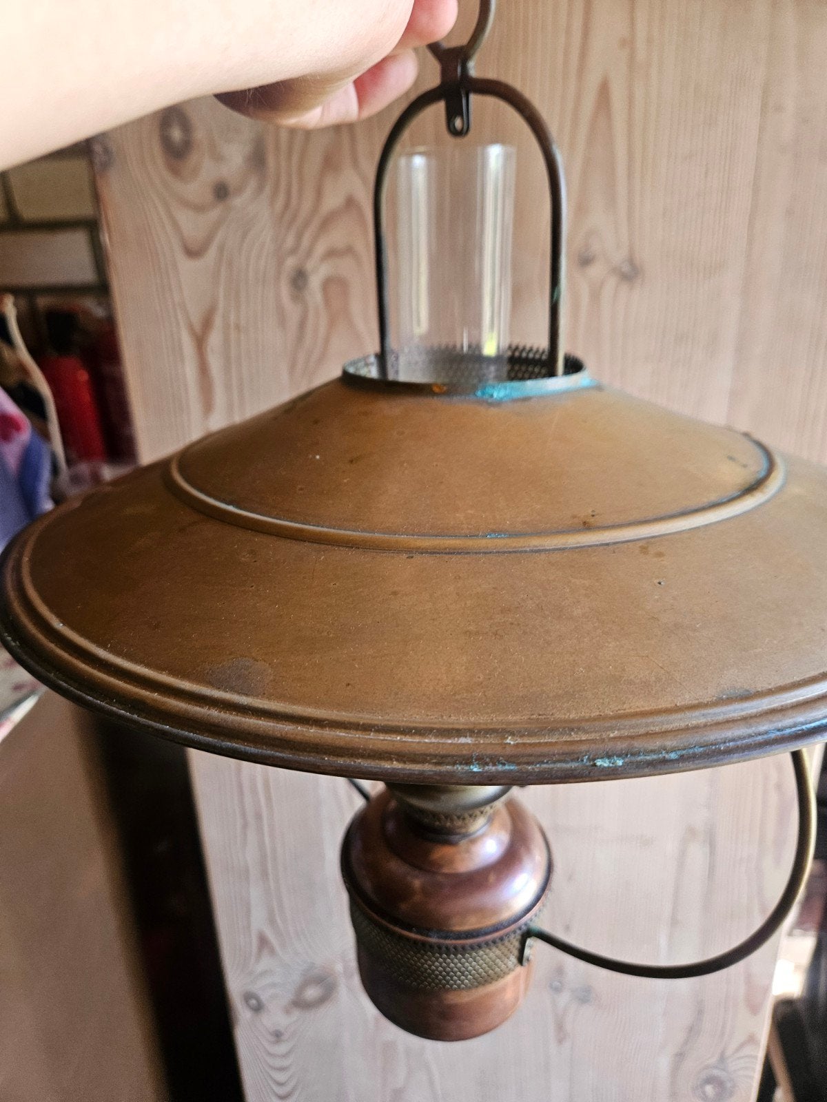 Antieke olie / petroleum lamp., Antiek en Kunst, Antiek | Lampen, Ophalen