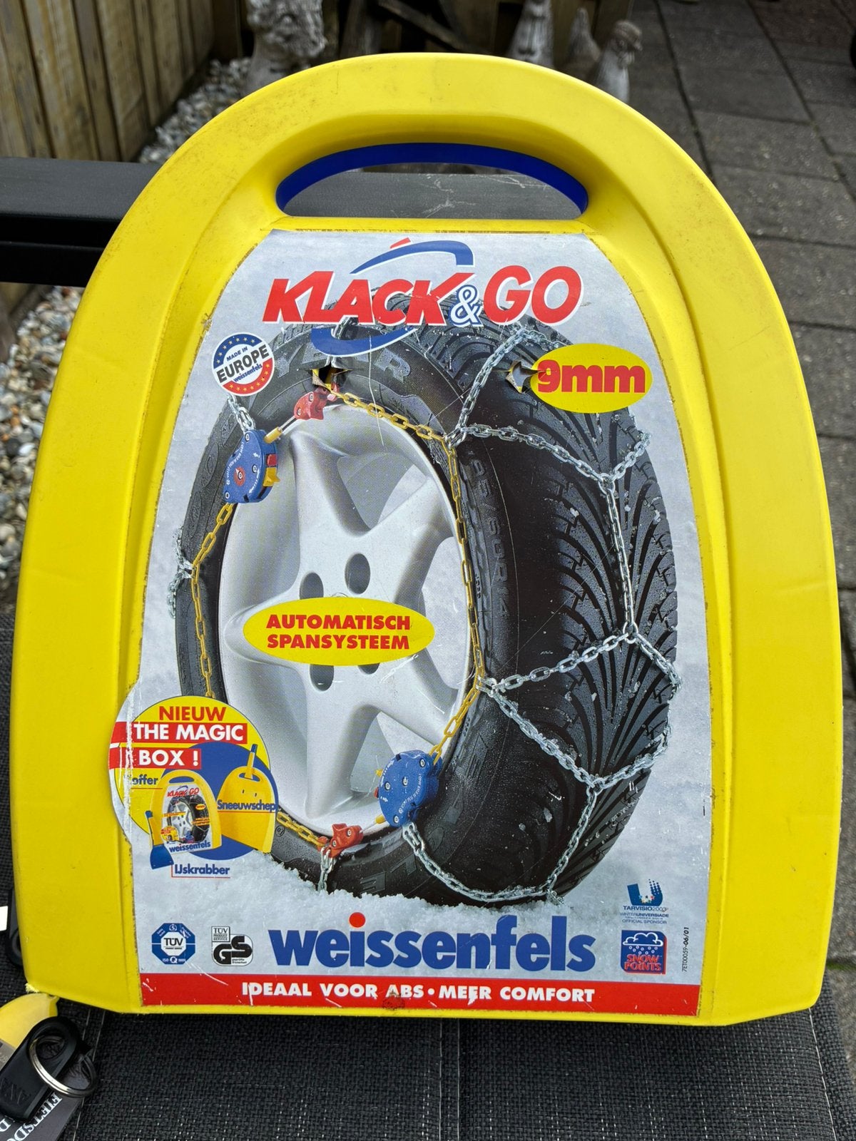 Weissenfels Klack & Go 9mm Sneeuwkettingen, Ophalen of Verzenden, Zo goed als nieuw