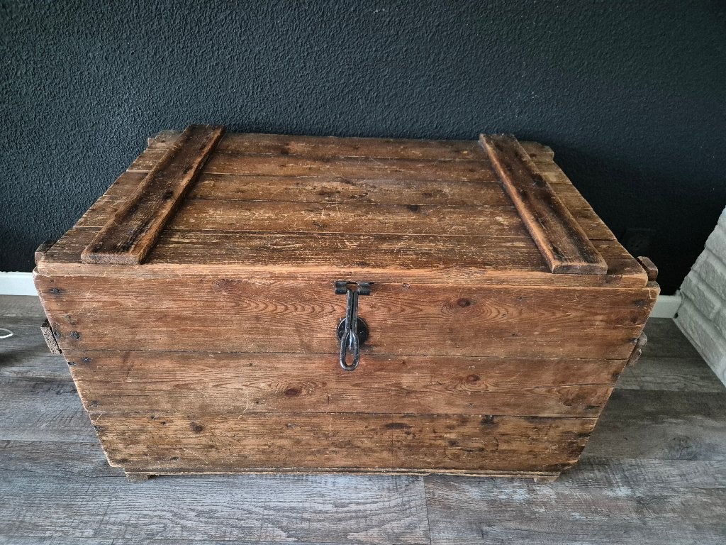 Vintage decoratie kist, Spijkenisse, Ophalen, 50 tot 100 cm, Zo goed als nieuw, 75 – 100