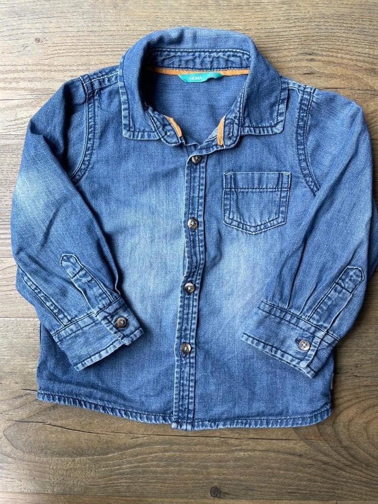 Leuk blouse maat 86 Hema, Gebruikt, Ophalen of Verzenden, Overhemdje of Bloesje, Hema