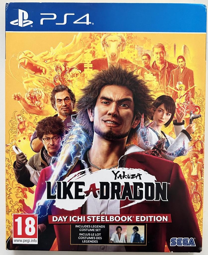 Yakuza: Like a Dragon – Day Ichi Steelbook Edition (PS4), Avontuur en Actie, Online, Vanaf 18 jaar, 1 speler