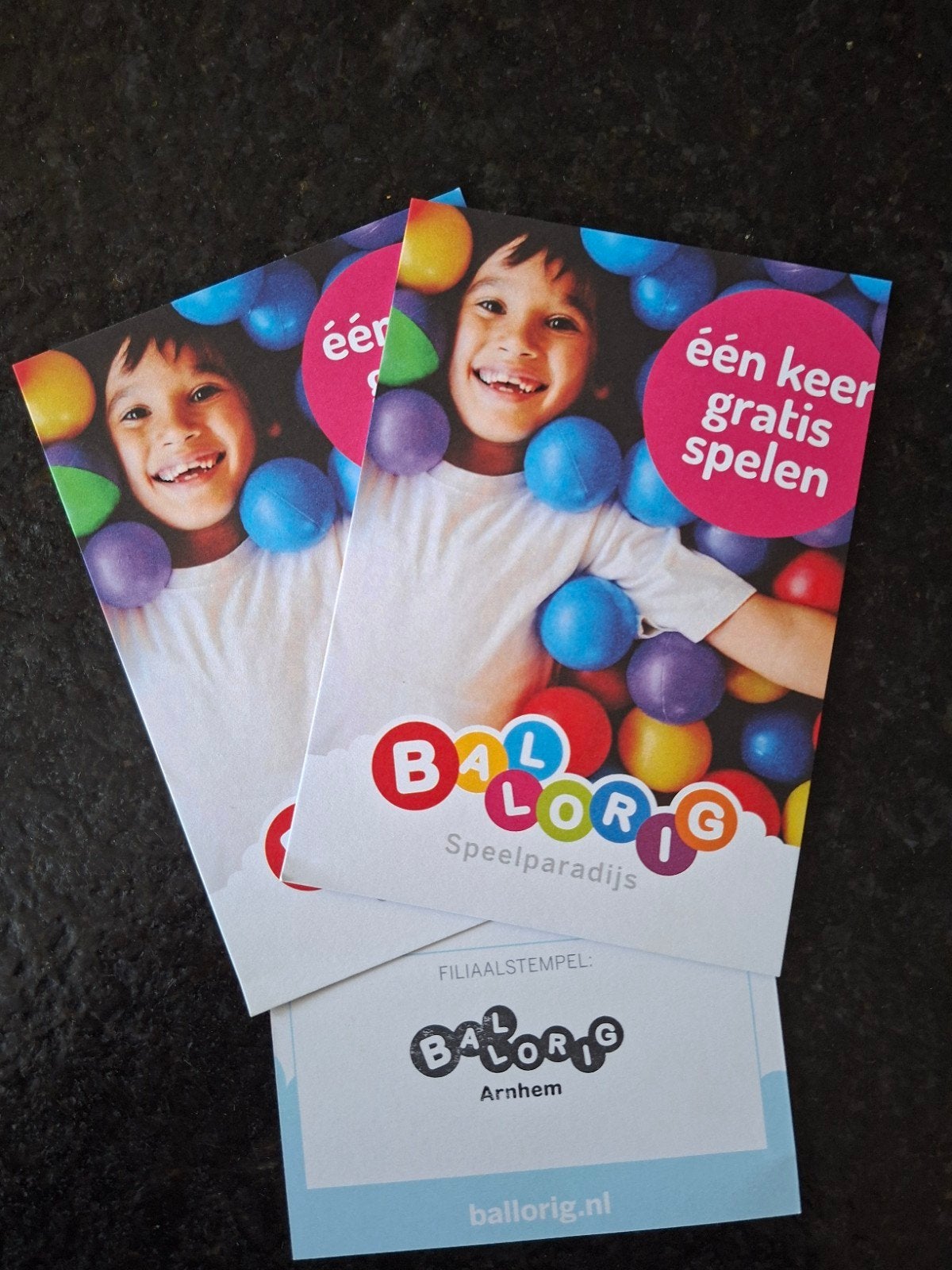 Ballorig Entree kaart voor vestiging Arnhem, Tickets en Kaartjes, Ticket of Toegangskaart