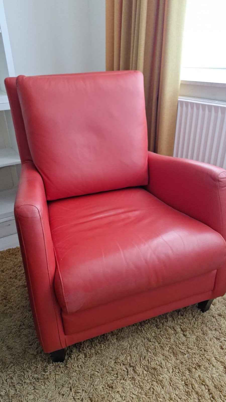 Fauteuil, Ophalen, Zo goed als nieuw, 50 tot 75 cm, Leer
