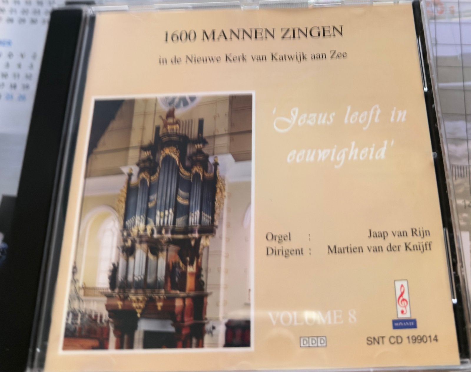 1600 Mannen Zingen - Jezus leeft in eeuwigheid (Volume 8), Gebruikt, Orgel, Geestelijke liederen, Ophalen of Verzenden