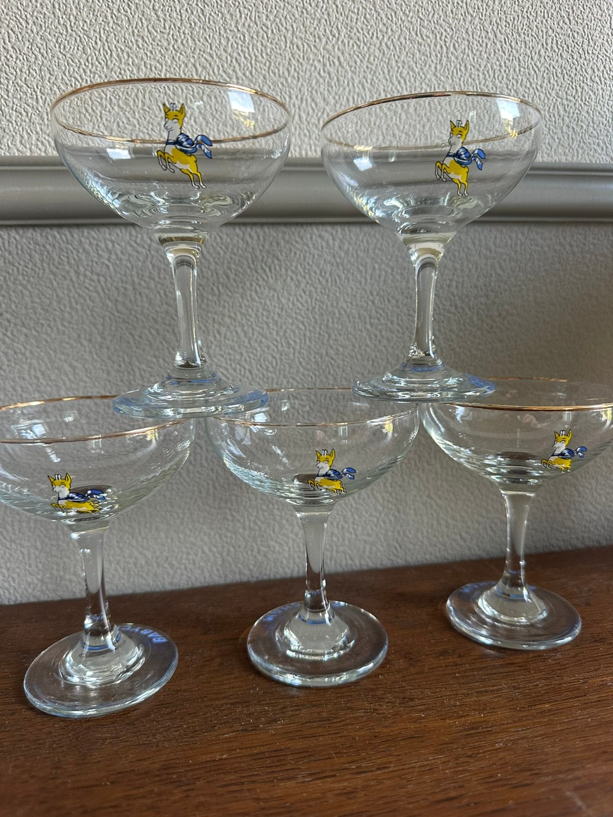 Babycham coupe glazen, Verzamelen, Ophalen of Verzenden, Gebruikt, Overige typen