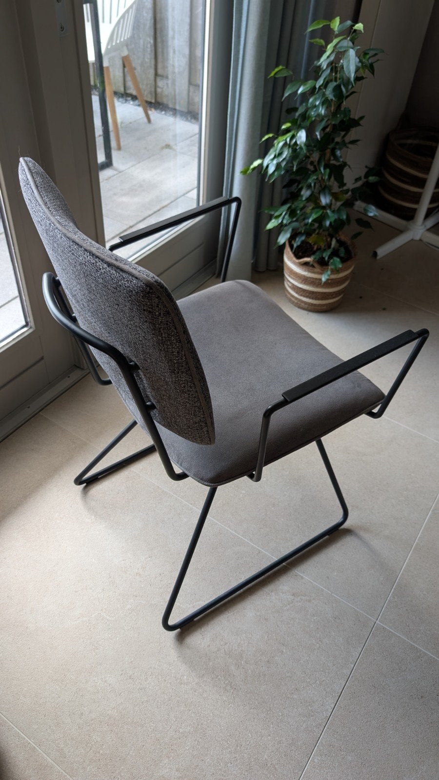 Xooon Otis stoelen - 2x grijs, 2x blauw, 2x bruin, Ophalen, Zo goed als nieuw, Grijs, Vijf, Zes of meer stoelen