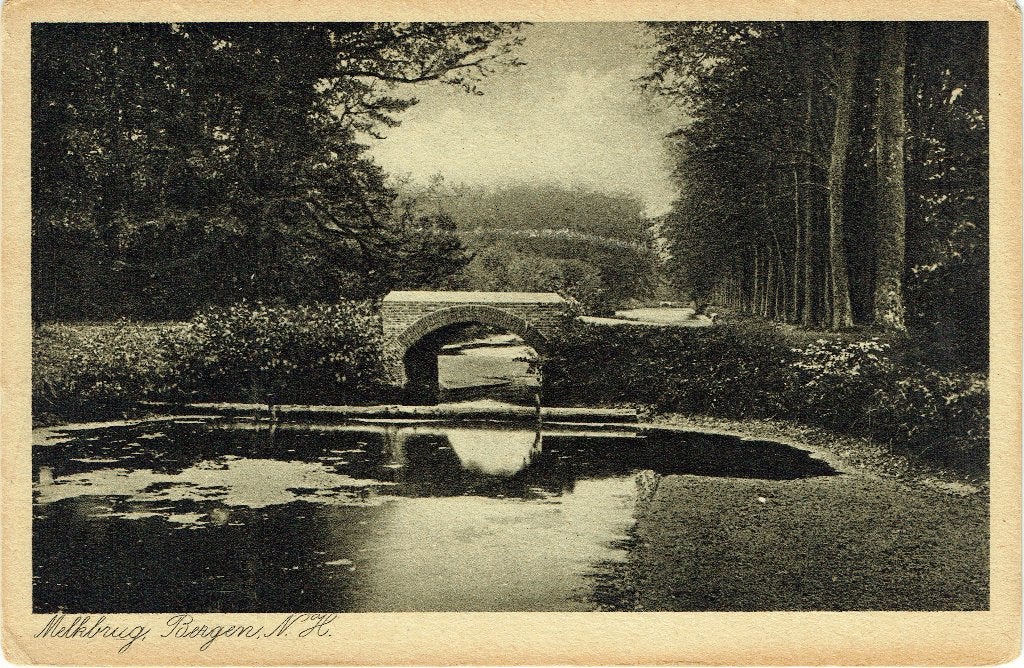 Ansichtkaart Bergen (NH) Melkbrug, Verzenden, 1920 tot 1940, Gelopen, Noord-Holland