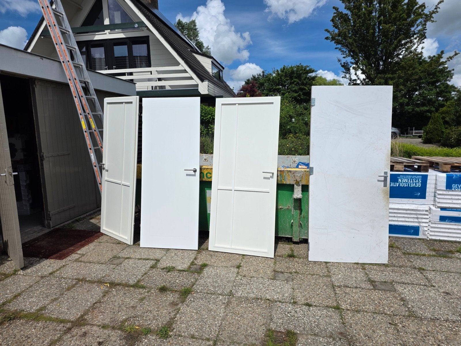 Diverse binnendeuren, wit, verschillende maten, Doe-het-zelf en Verbouw, Deuren en Horren, Ophalen, Gebruikt, Binnendeur, 200 tot 215 cm