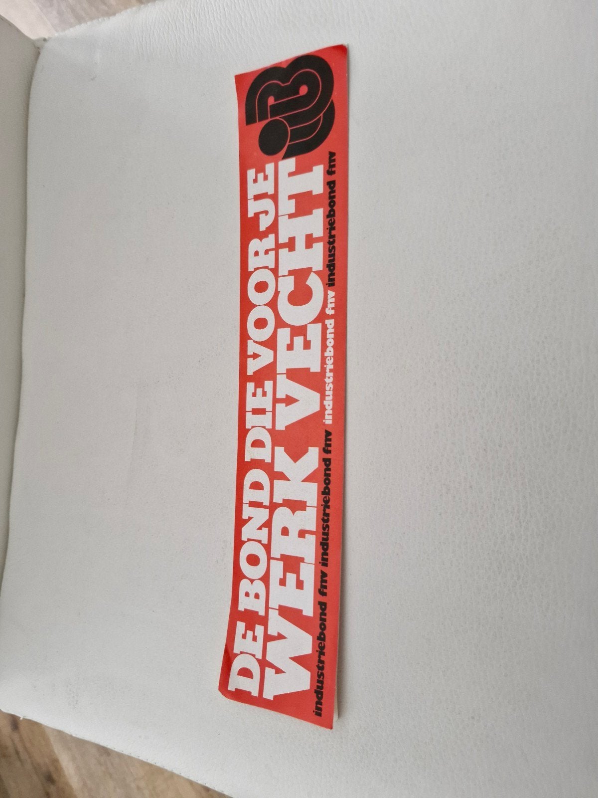 G 079 Sticker FNV Industriebond & CNV - Vintage Vakbond Stic, Ophalen of Verzenden, Gebruikt, Overige typen