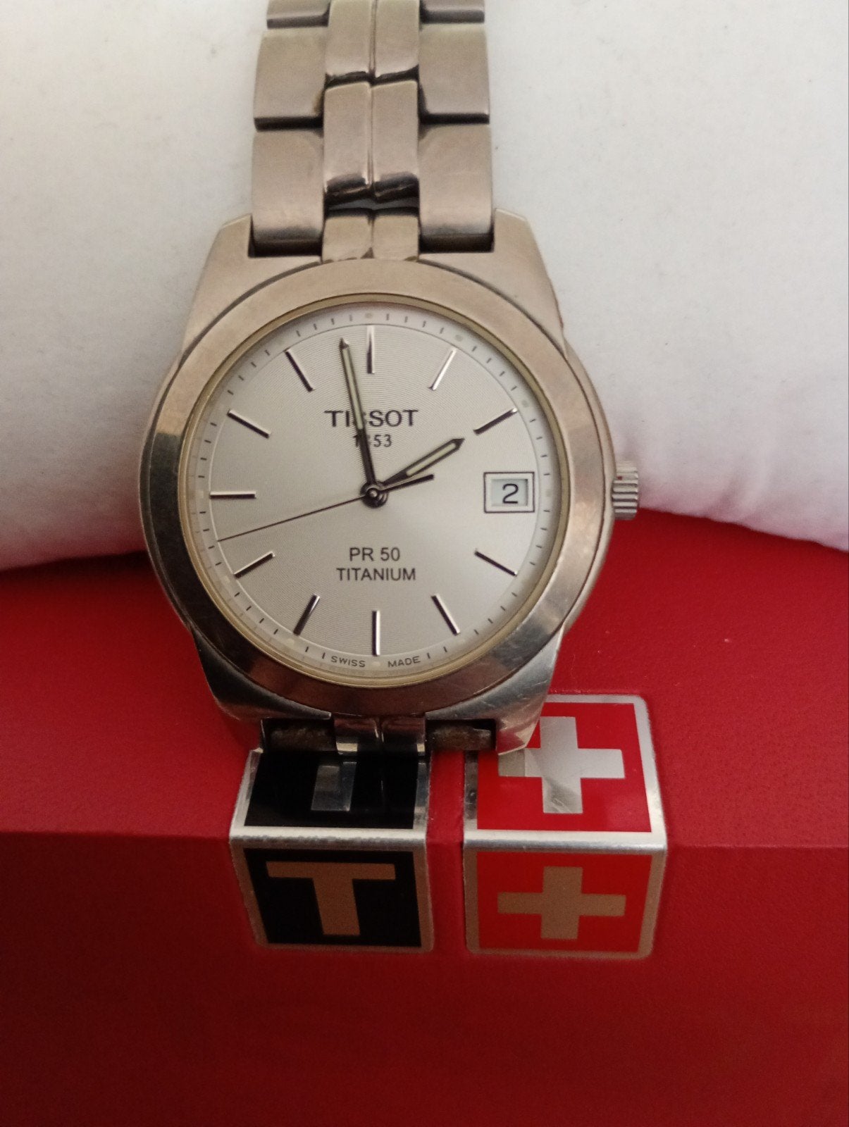 Tissot PR 50 Titanium Horloge - Sportief & Chic, Sieraden, Tassen en Uiterlijk, Horloges | Dames, Ophalen of Verzenden