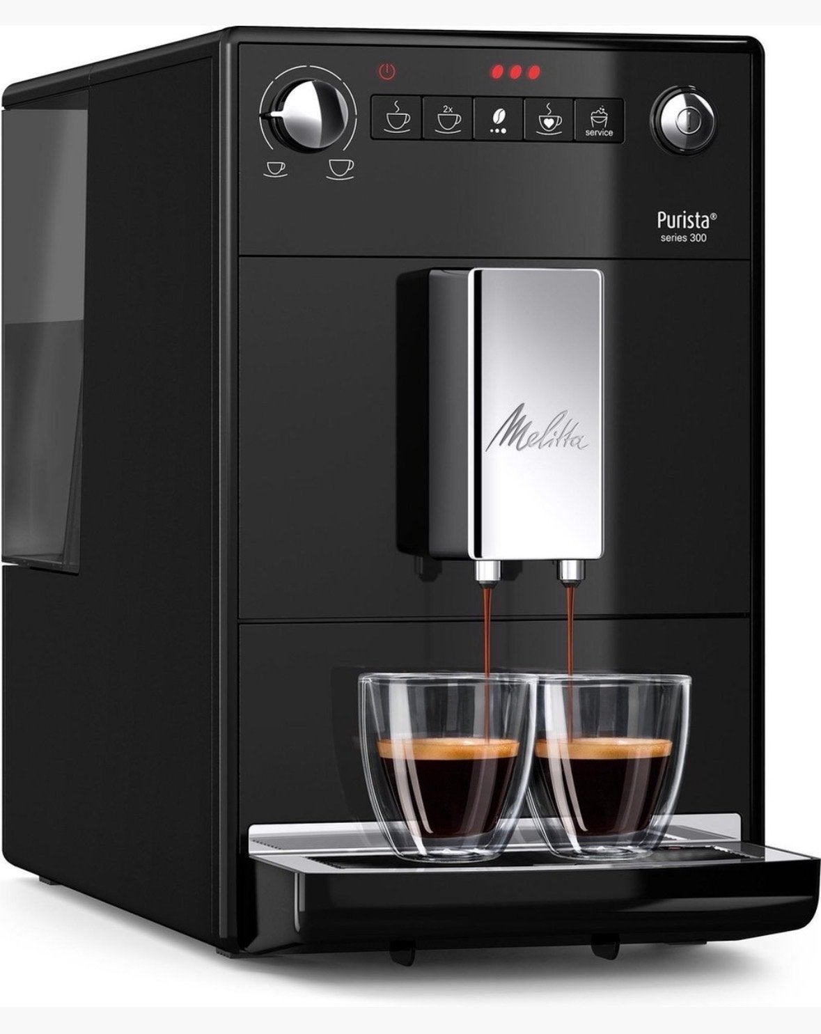 Melitta Purista Series 300 Volautomatische Espressomachine, Afneembaar waterreservoir, Espresso apparaat, Zo goed als nieuw, 2 tot 4 kopjes