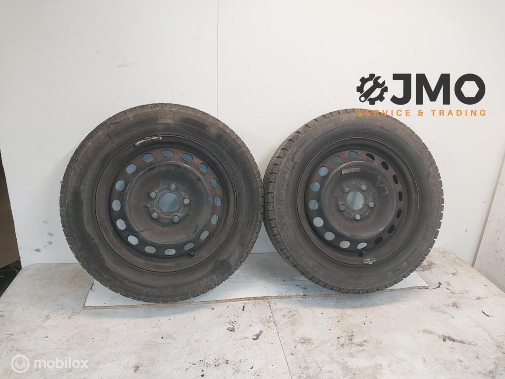 Stalen velgen set 16 inch   Mercedes Vito W639 2003-2014, Auto-onderdelen, Banden en Velgen, 16 inch, Banden en Velgen, Ophalen of Verzenden