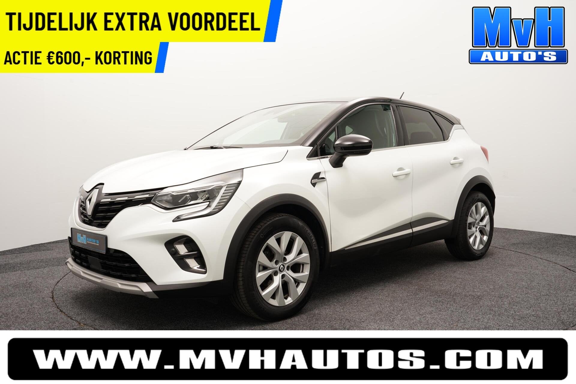 Renault Captur 1.3 TCe 140 Intens|PARELMOER|CAMERA|LED|NAP, Auto's, Gebruikt, 4 cilinders, Met garantie (alle), Leder en Stof