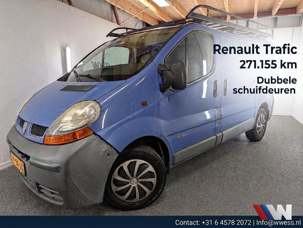 Renault Trafic bestel 1.9 dCi L1H1, Gebruikt, 4 cilinders, 2000 kg, Leder en Stof