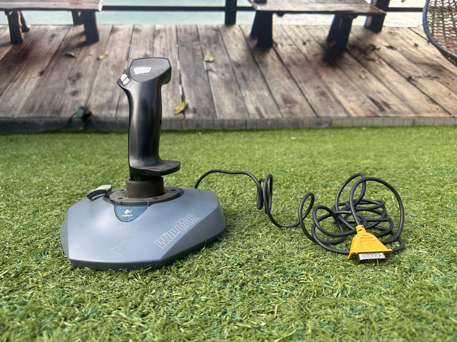 Logitech WingMan Attack Joystick - Vintage Gaming, Ophalen, Gebruikt