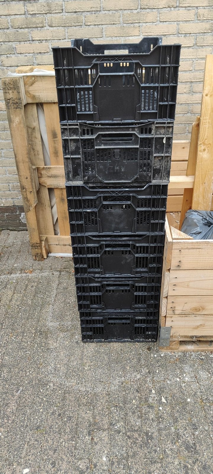 Stapelbare kratten, Ophalen, Gebruikt, 40 tot 60 cm, 50 tot 75 cm