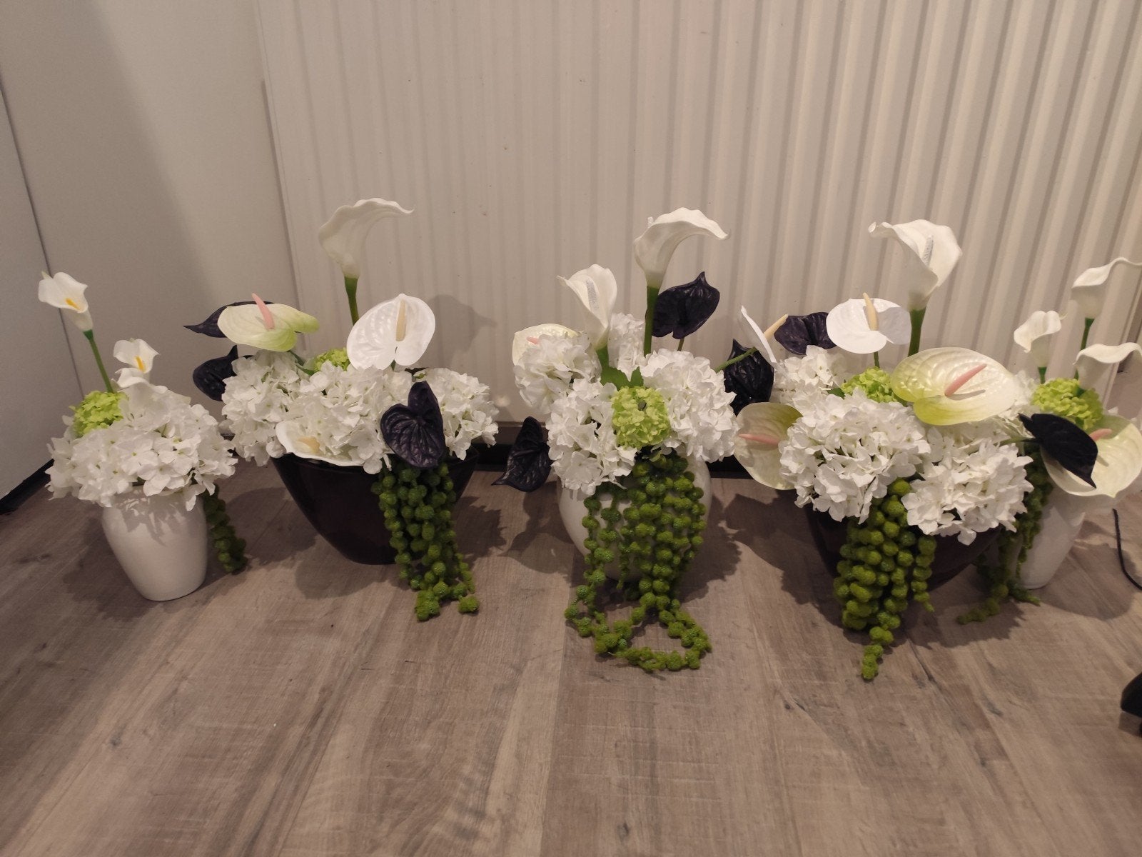 5 Bloemstukken Kunstbloemen - Bruiloft Decoratie, Ophalen, Gebruikt, Meerkleurig, Kunststof