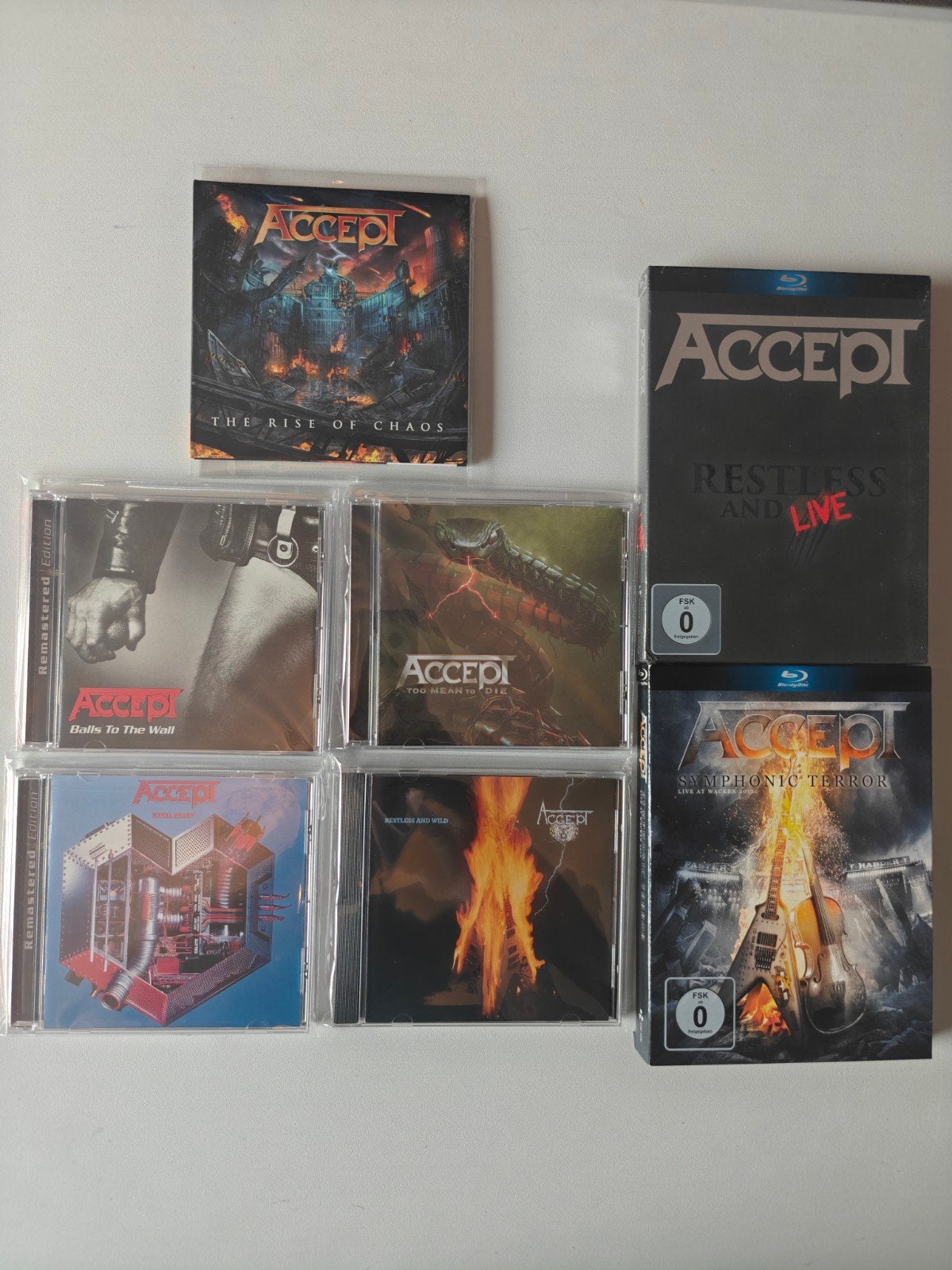 Accept CD en Blu-ray collectie (6 stuks), Ophalen of Verzenden, Zo goed als nieuw