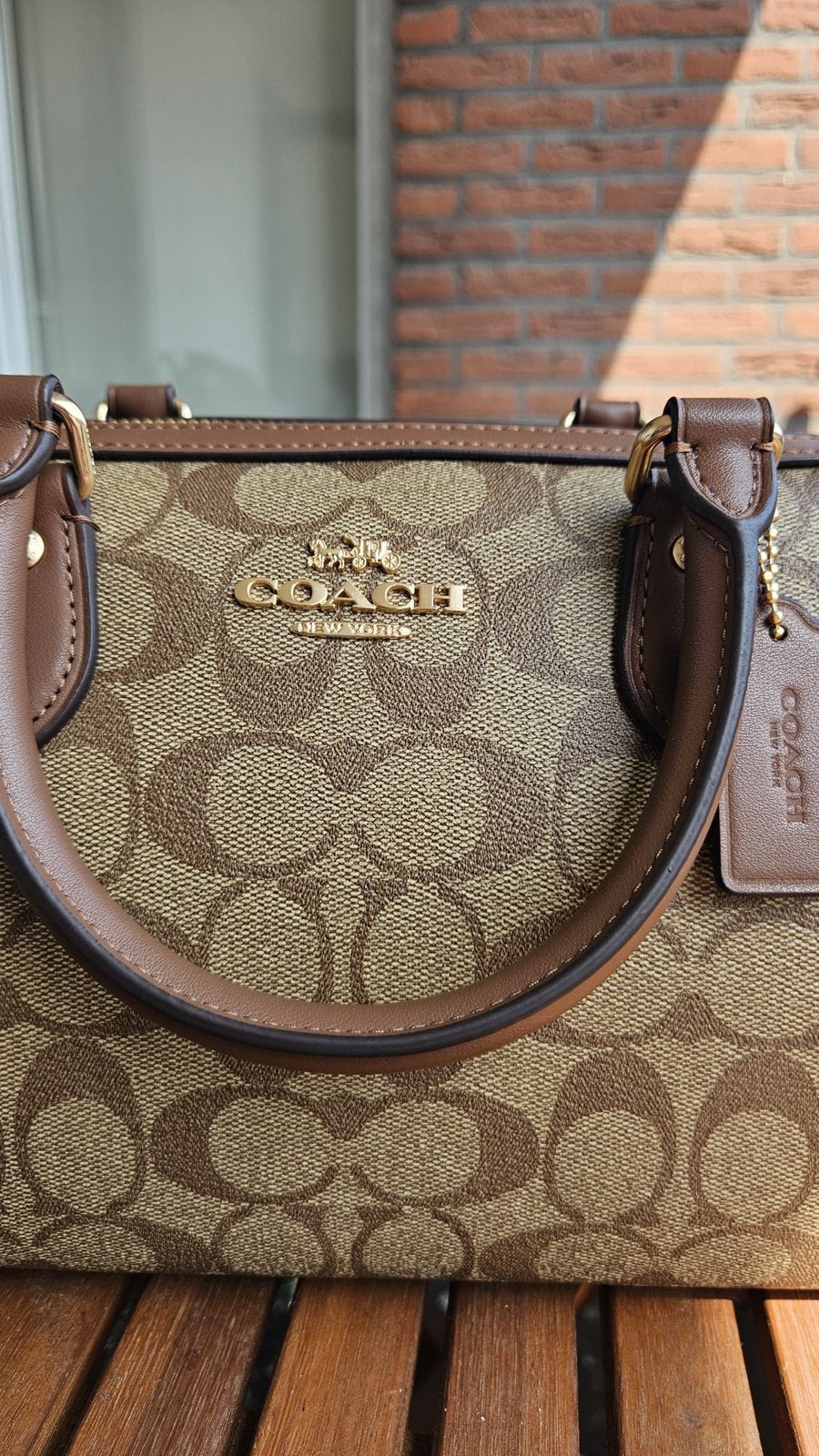 Coach Rowan Bag, Verzenden, Nieuw, Bruin, Handtas