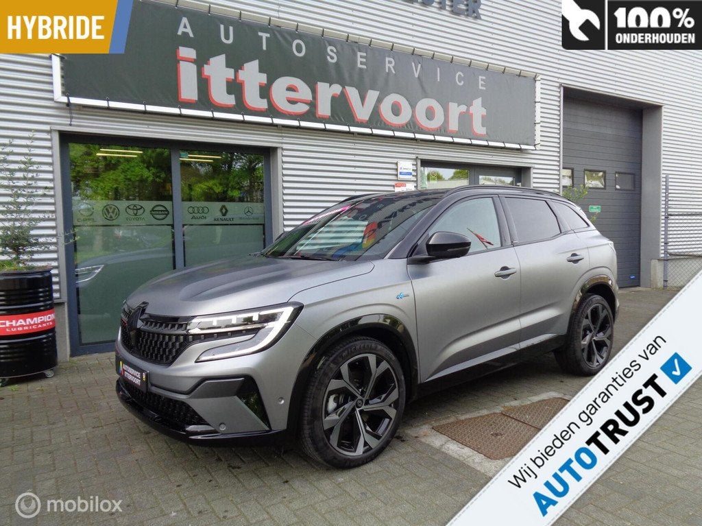 Renault Austral E-Tech full hybrid 200 iconic esprit Alpine, Auto's, Renault, Gebruikt, Euro 6, Bedrijf, Grijs