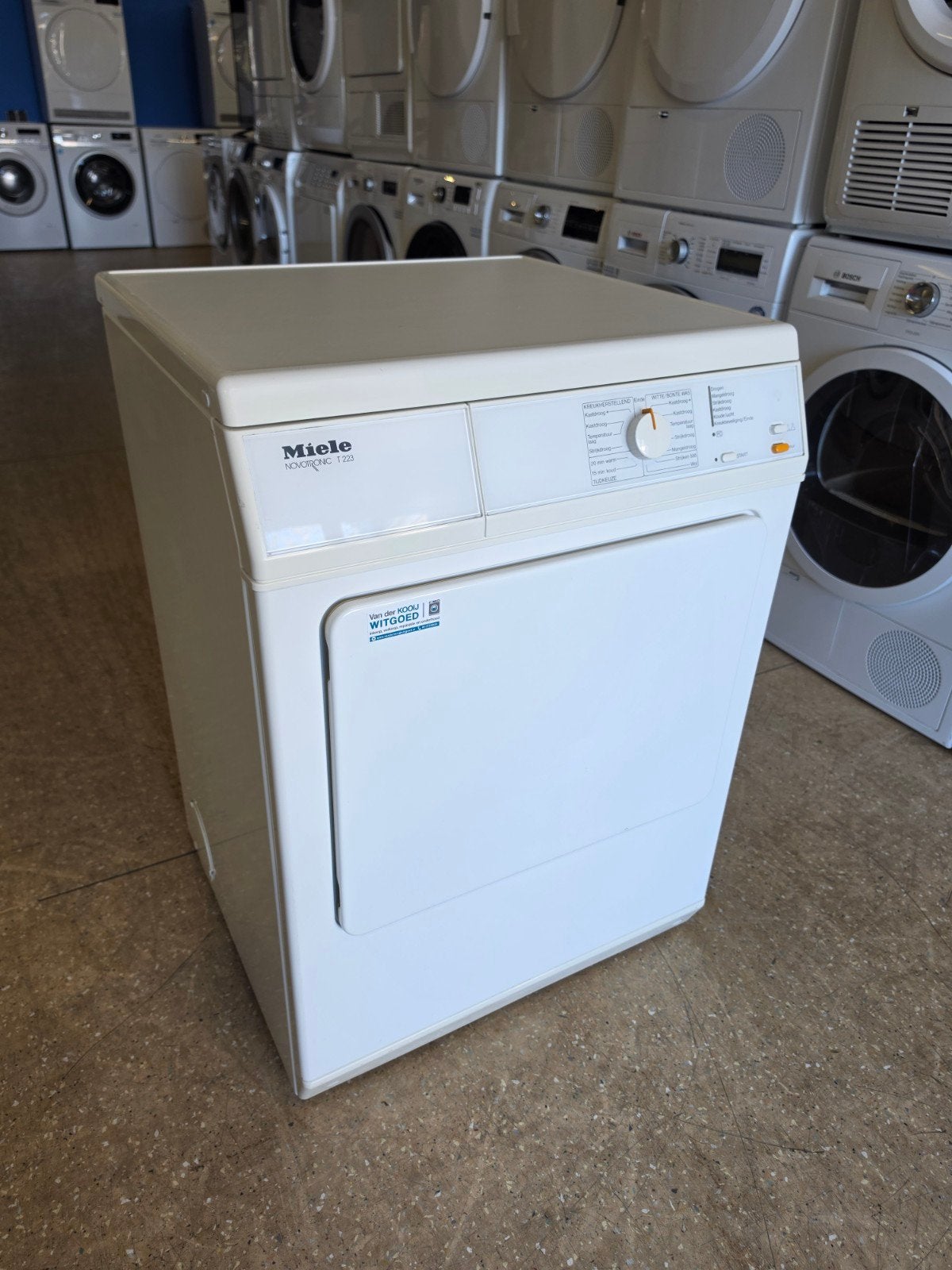 Miele Novotronic afvoerdroger | 6 kilo | Gratis thuis 🚚✅️, Jirnsum, 6 tot 8 kg, Luchtafvoer, Anti-kreukfase