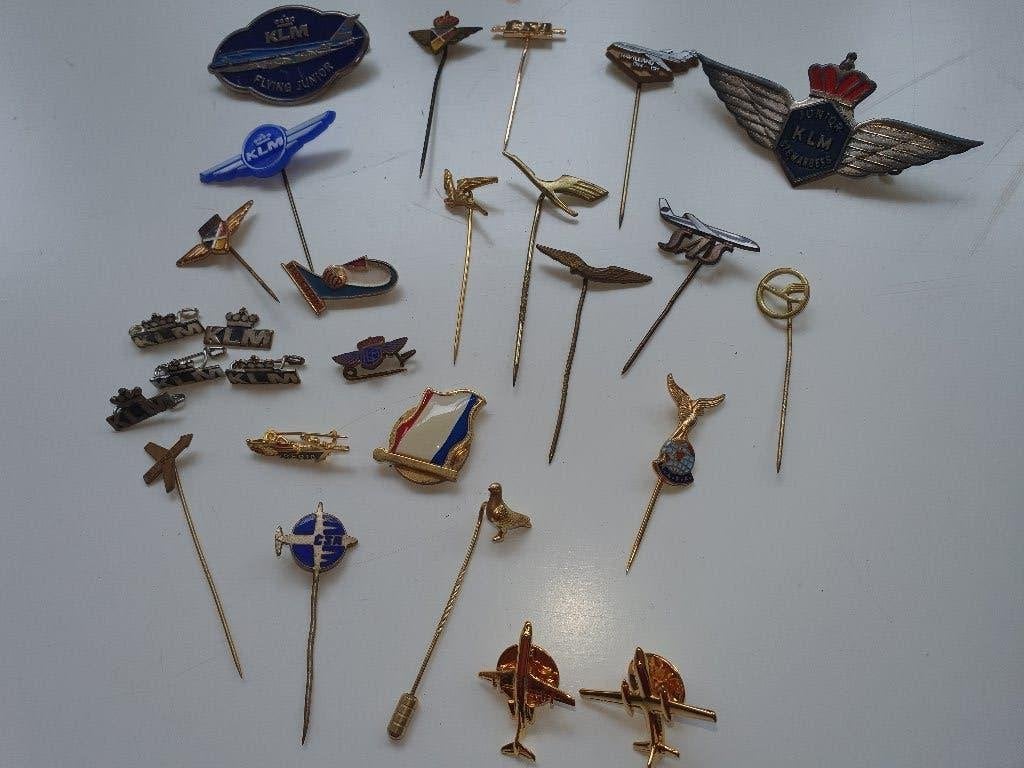 SPELDJES VAN KLM, Ophalen of Verzenden, Gebruikt, Overige onderwerpen, Speldje of Pin