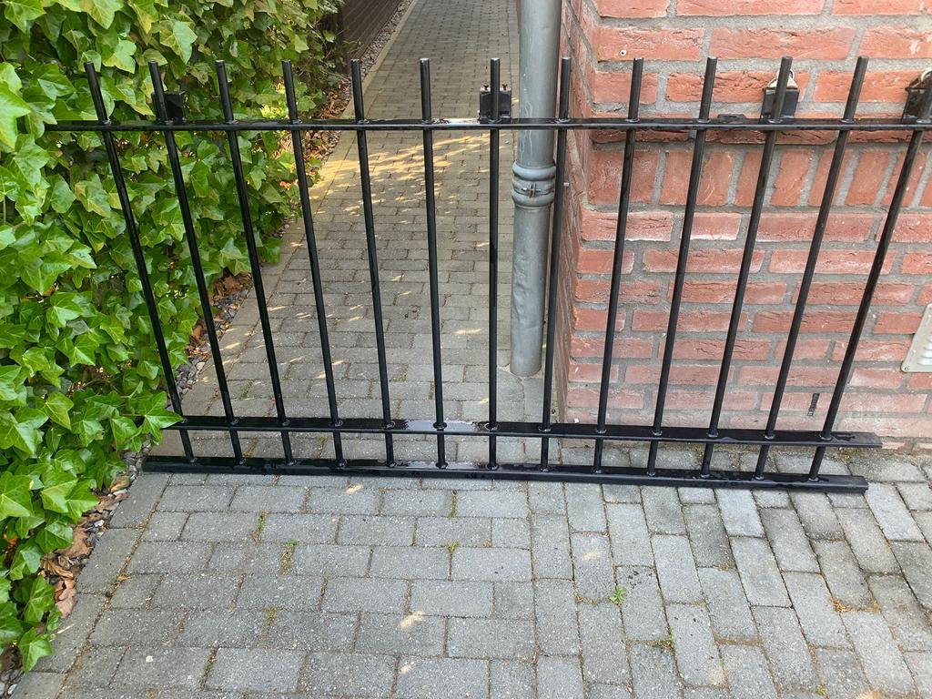 Ijzeren zwart hekwerk, Ophalen, Zo goed als nieuw, IJzer, Sierhekwerk