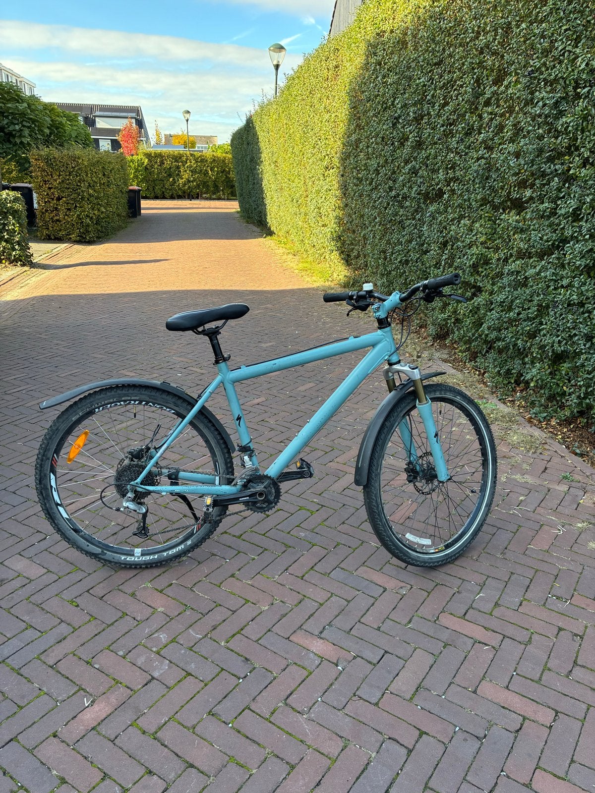 26 inch fiets met 18 versnellingen en schijfremmen, Minder dan 45 cm, Ophalen, Gebruikt, Overige merken