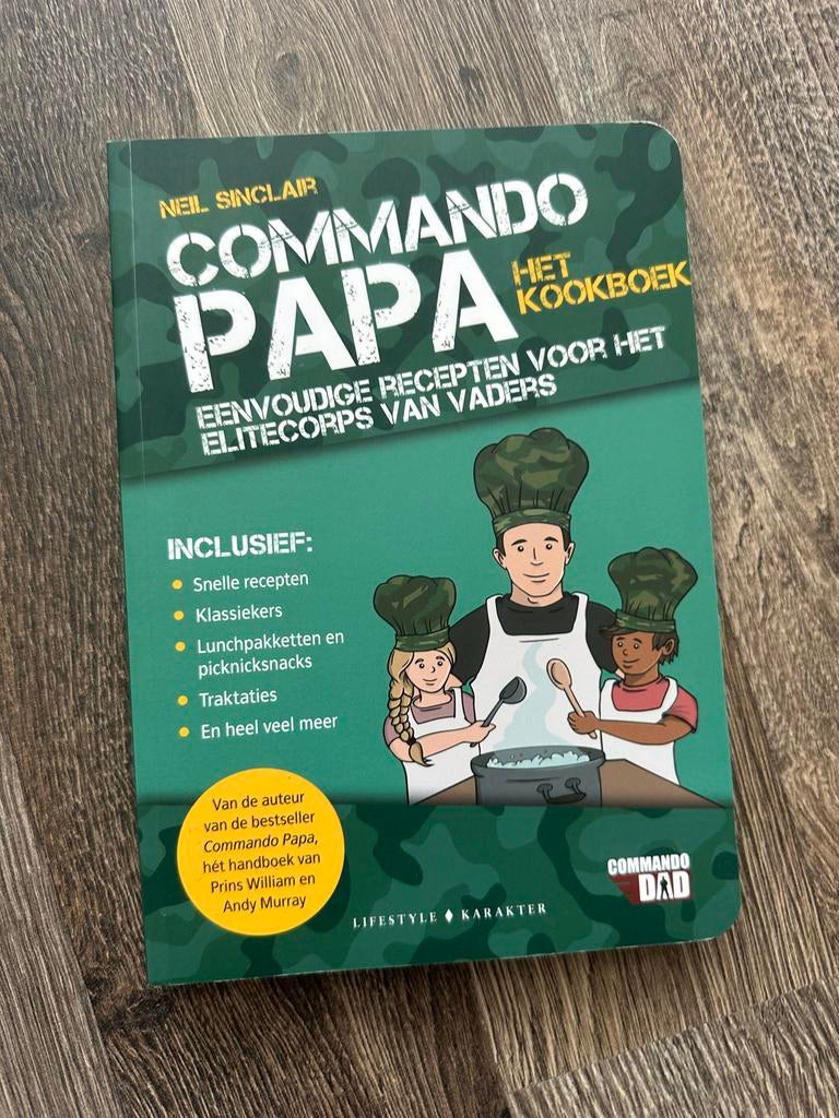 Commando Papa Het Kookboek NIEUW, Overige typen, Nieuw, Ophalen of Verzenden, Gezond koken