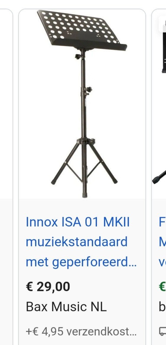 Innox muziekstandaard, Ophalen, Zo goed als nieuw