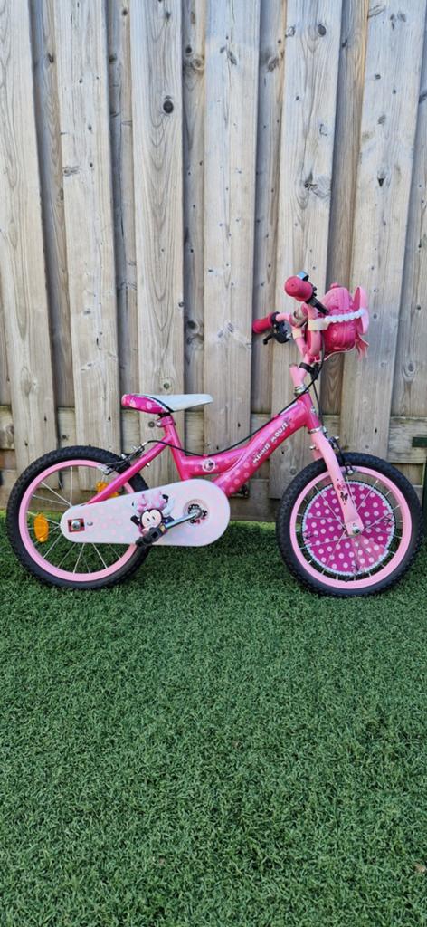 Mini mouse meisjesfiets 16 inch, Fietsen en Brommers, Fietsen | Meisjes, Ophalen of Verzenden