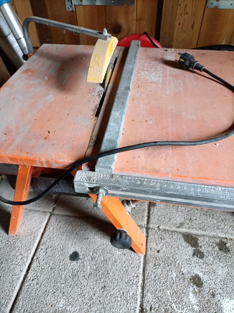 Tegelzaag met verstekfunctie, Gebruikt, Overige typen, 600 tot 1200 watt, Ophalen of Verzenden