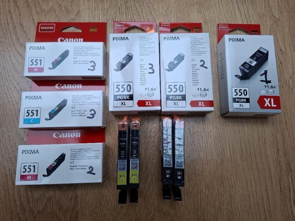 Inktpatronen kleur en zwart Canon, Computers en Software, Printerbenodigdheden, Ophalen, Nieuw, Cartridge, Canon