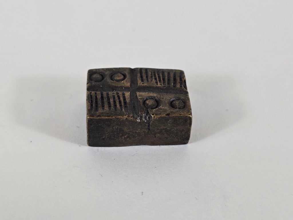Goudgewicht #10, messing of brons, Akan, Ghana, 18e 19e eeuw, Ophalen of Verzenden