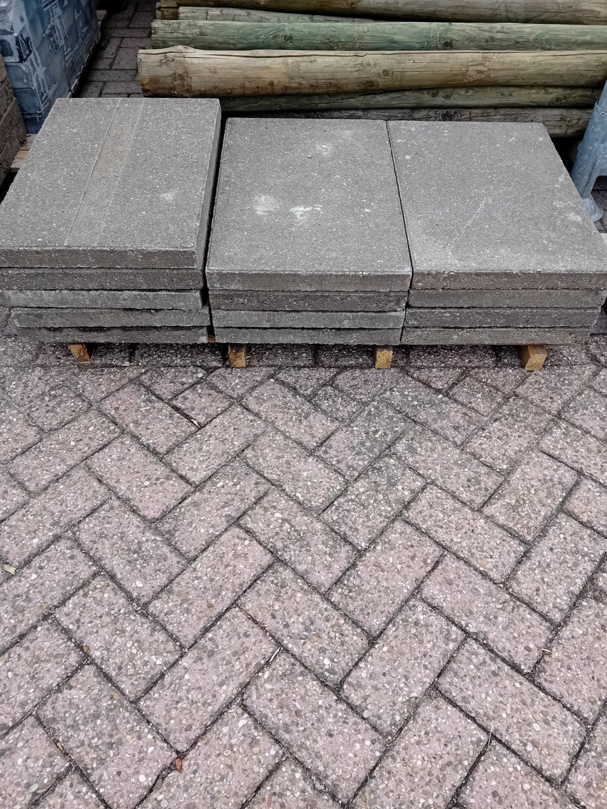 13 betontegels 60x40x5 cm, Tuin en Terras, Ophalen