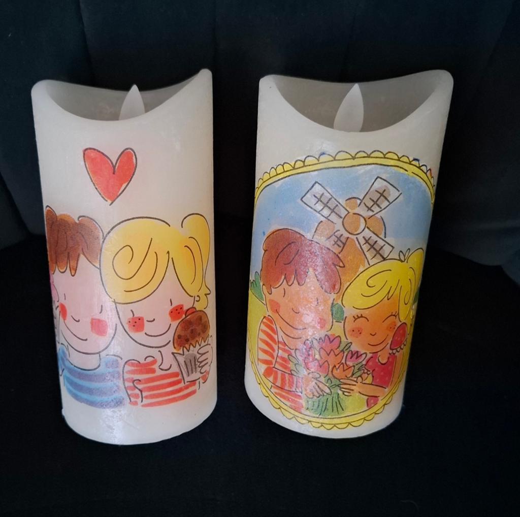 Blond amsterdam led kaarsen, Verzenden, Zo goed als nieuw, Overige materialen, Minder dan 25 cm