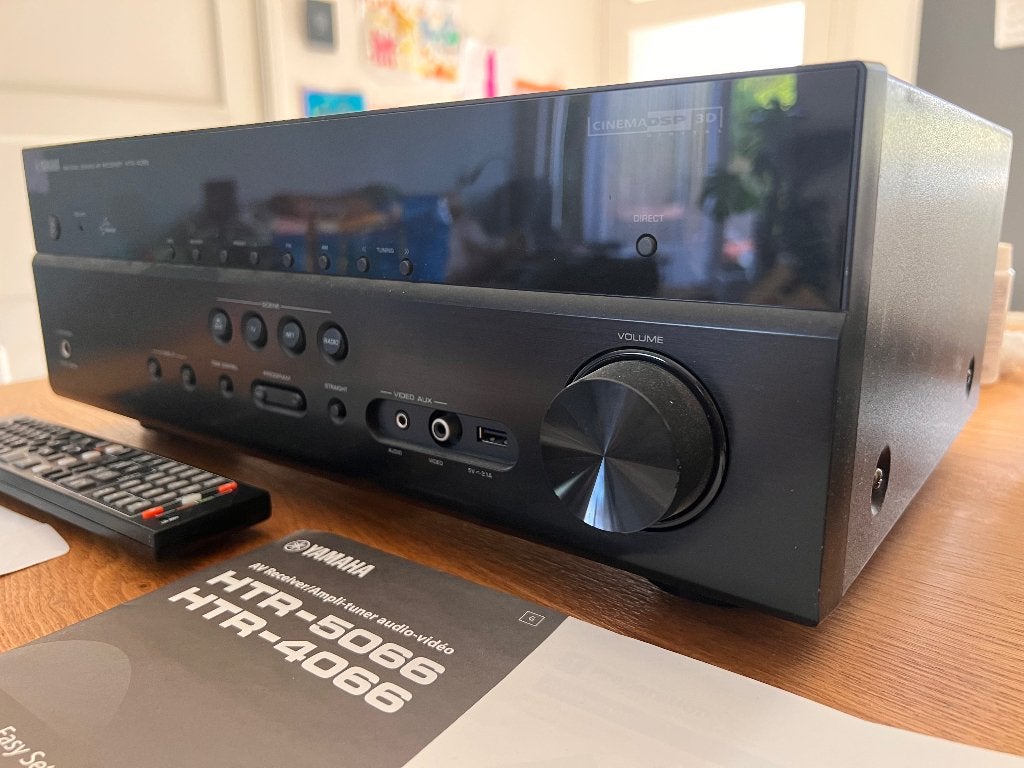 yamaha natural sound av receiver htr-4066, Ophalen, Zo goed als nieuw, 120 watt of meer, Yamaha
